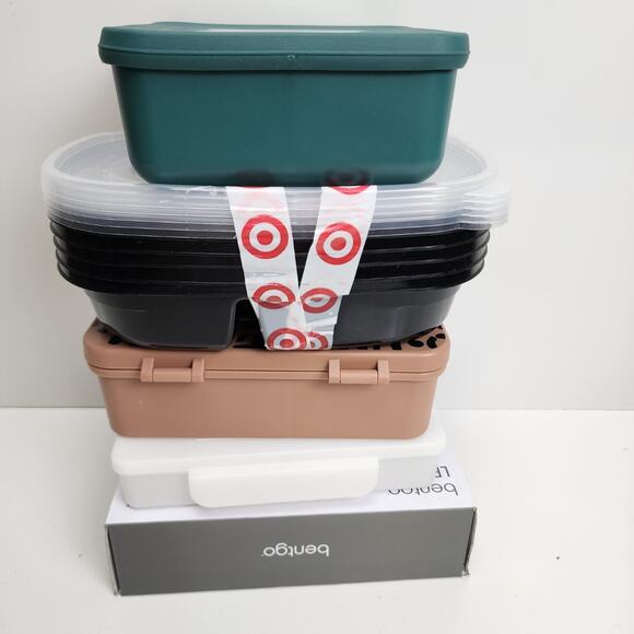 Target Brands of 5 Different Plastic Food Storage and Bento Boxes Brand NEW - Picture 10 of 11